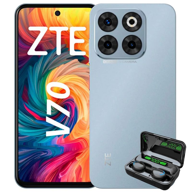 ZTE - Zte Blade V70 256gb 8gb Ram - Gris + Audifonos