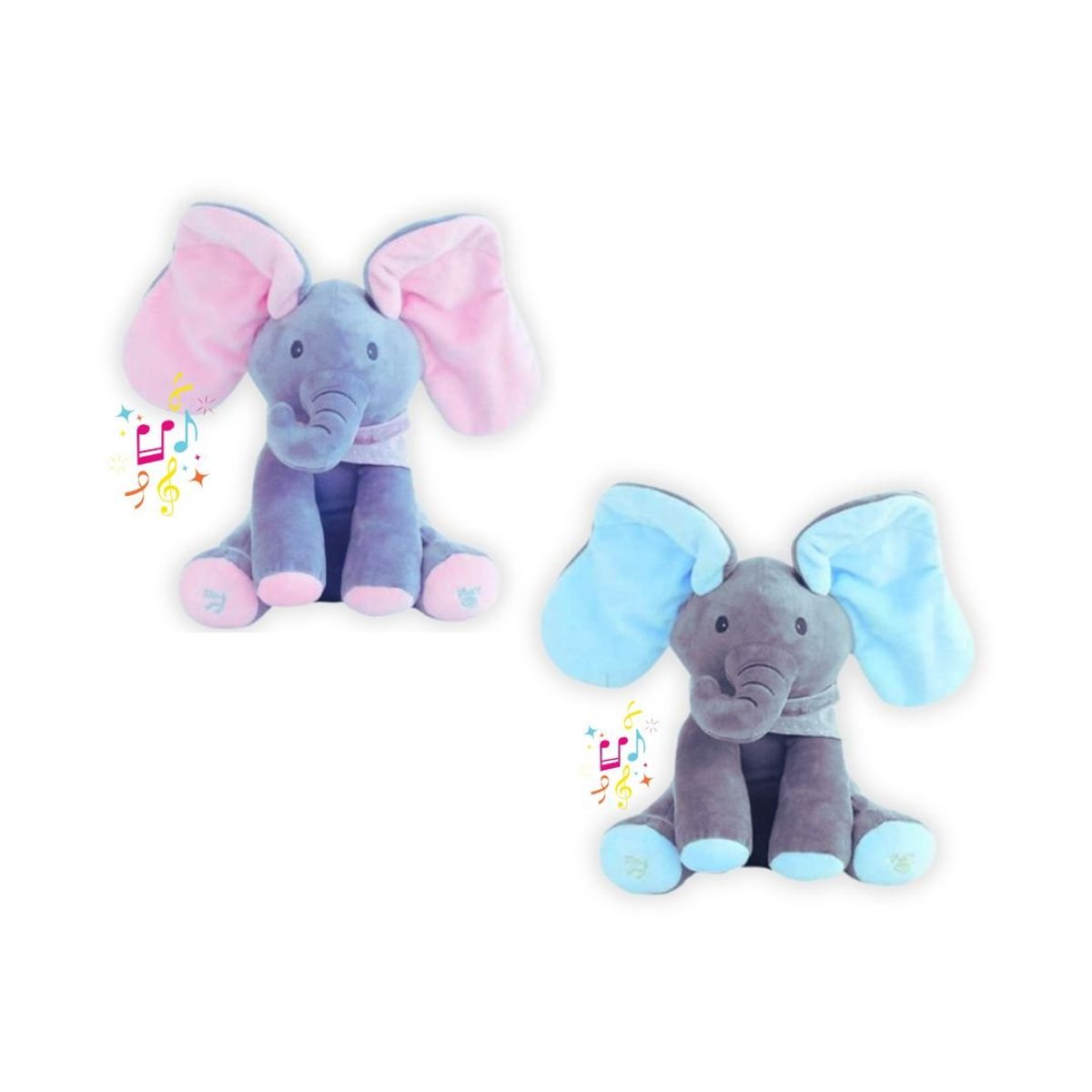 GENERICO - Dúo Elefantitos Musicales Interactivos  Canciones y Orejitas que se Mueven