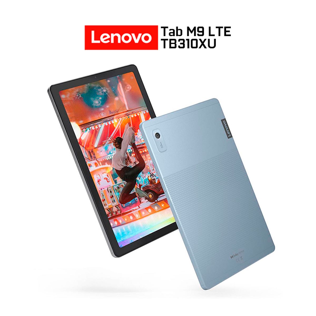 LENOVO - Tablet Lenovo Tab M9 TB310XU 9 HD 4G LTE 4GB 128GB Octa Core Android 13 Folio Case