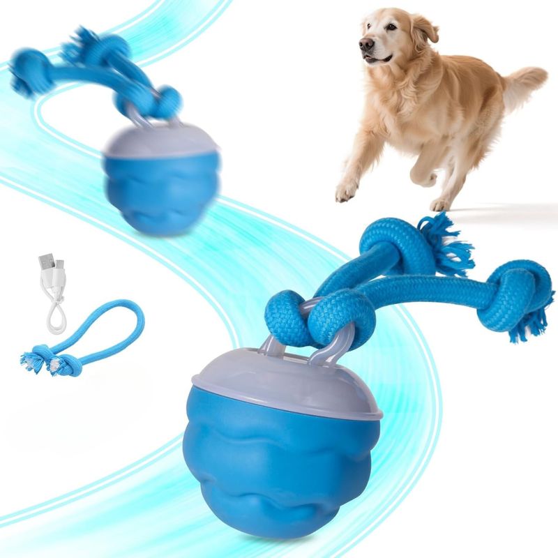 GENERICO - Juguete Interactivo para Perros con Soga Recargable USB