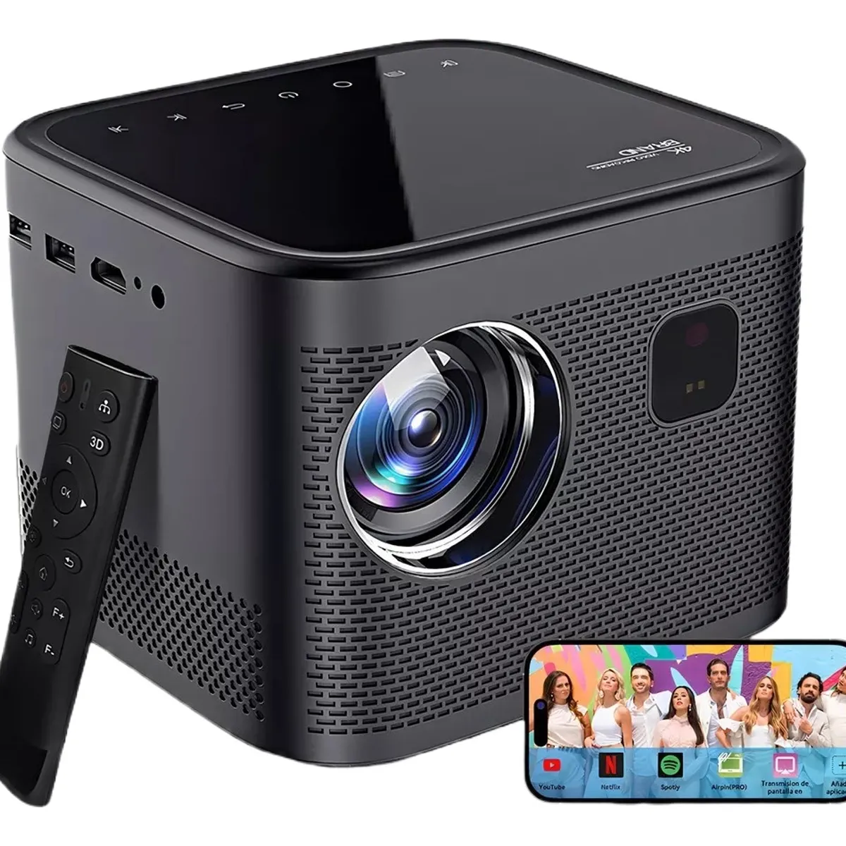 U BUY - Proyector 8k Profesional Android Hd 16000lm Bluetooth Wifi