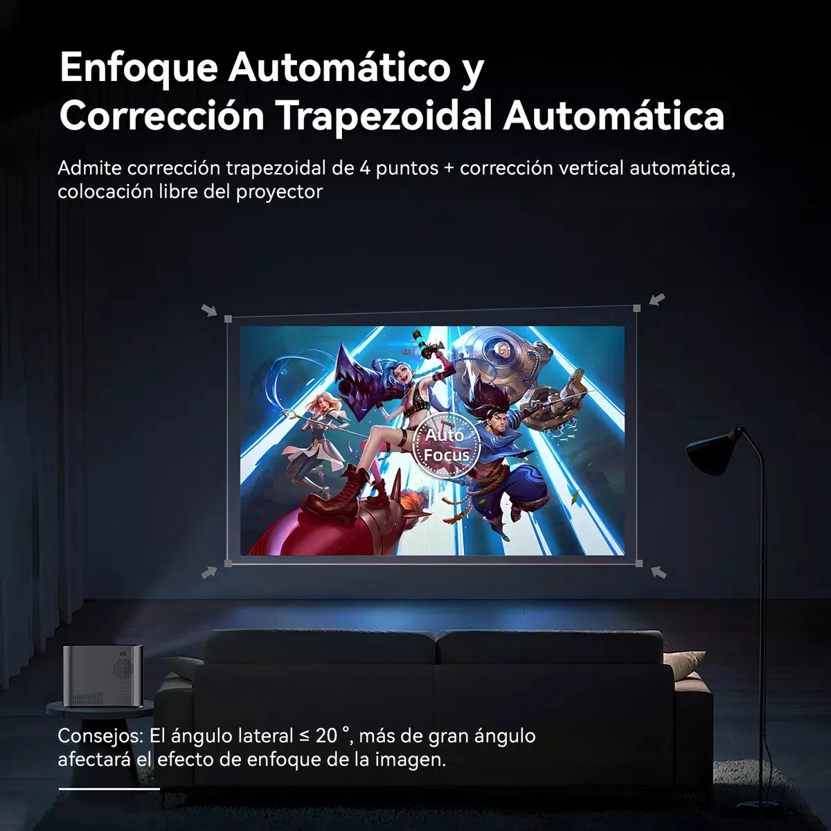 U BUY - Proyector 8k Profesional Android Hd 16000lm Bluetooth Wifi