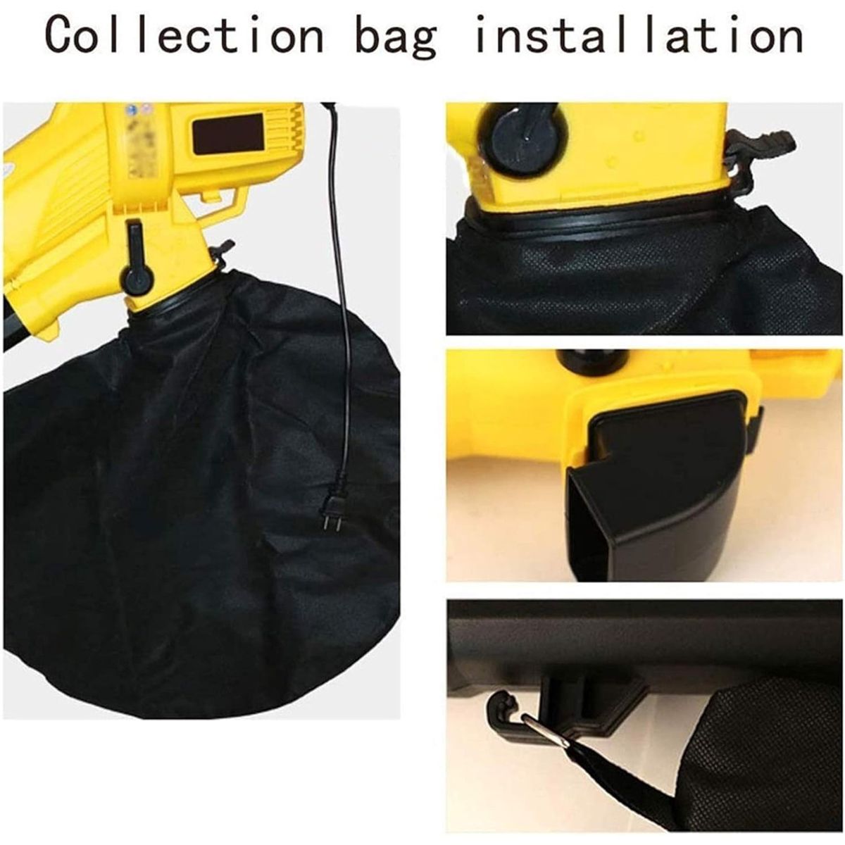 QUICK - Limpieza Jardín Soplador Hojas Eléctrico Portátil 3 En 1