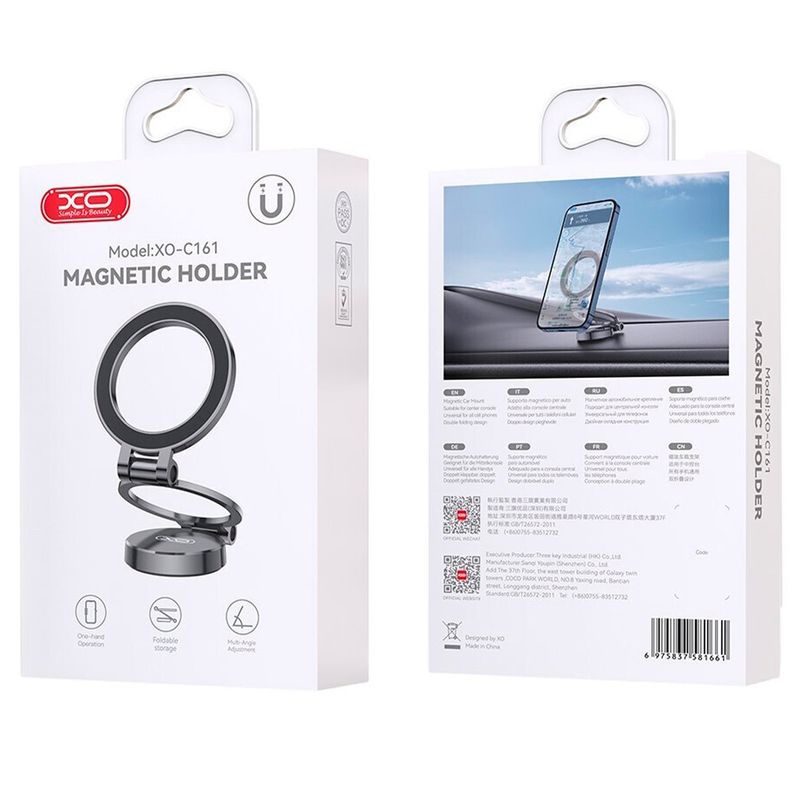 XO - Soporte Magnético Plegable Para Celular XO-C161 Gris