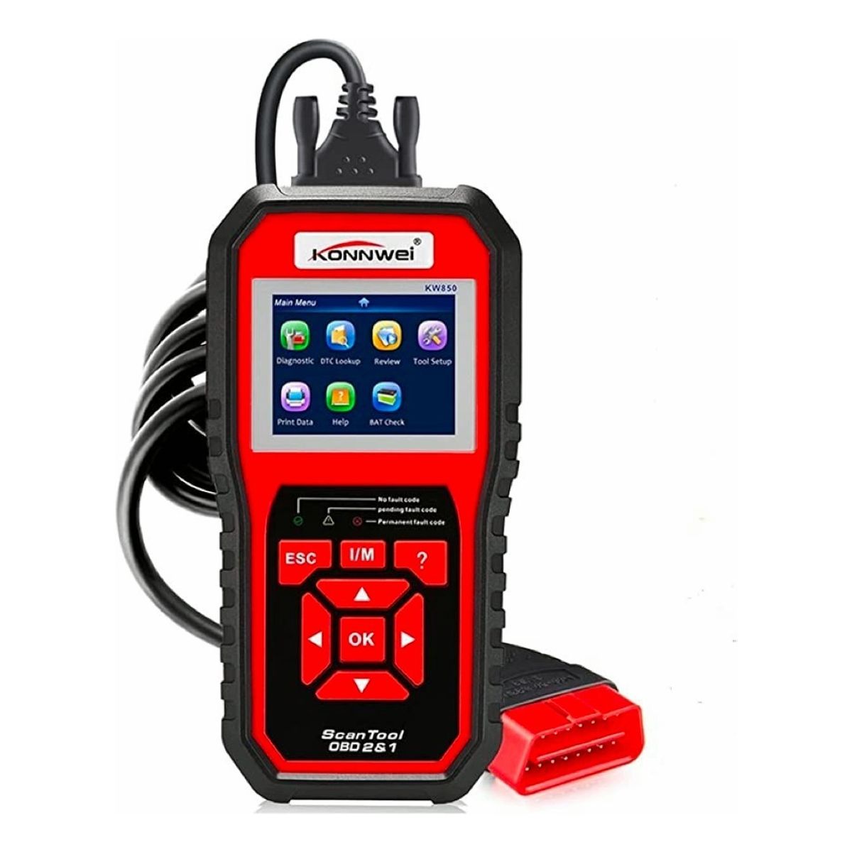 QUICK - Escaner Automotriz Konnwei Kw850 Obd2 Eobd Multimarcas