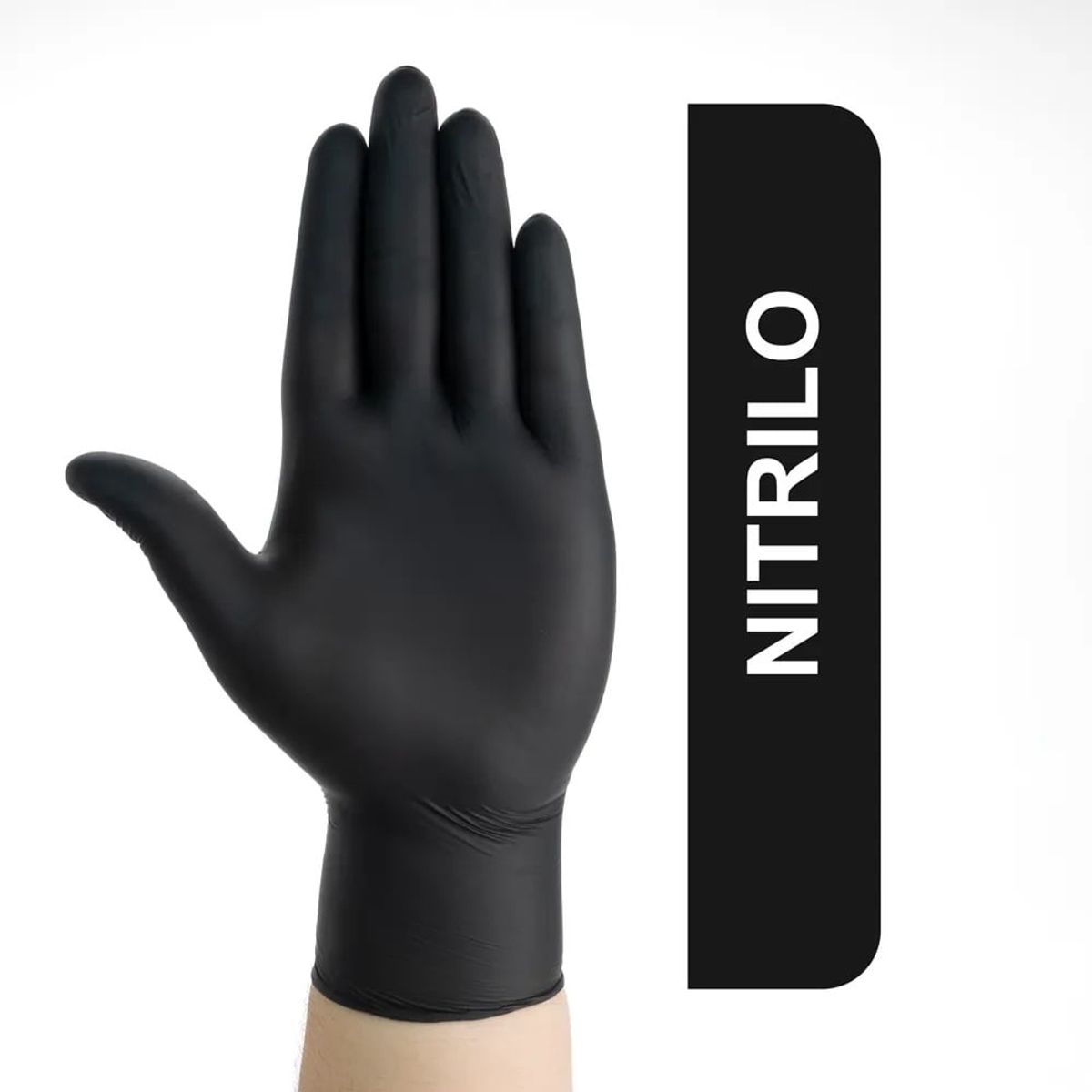 GENERICO - 100 UND. TALLA SMALL GUANTES DE NITRILO 4.5 GR. NEGRO