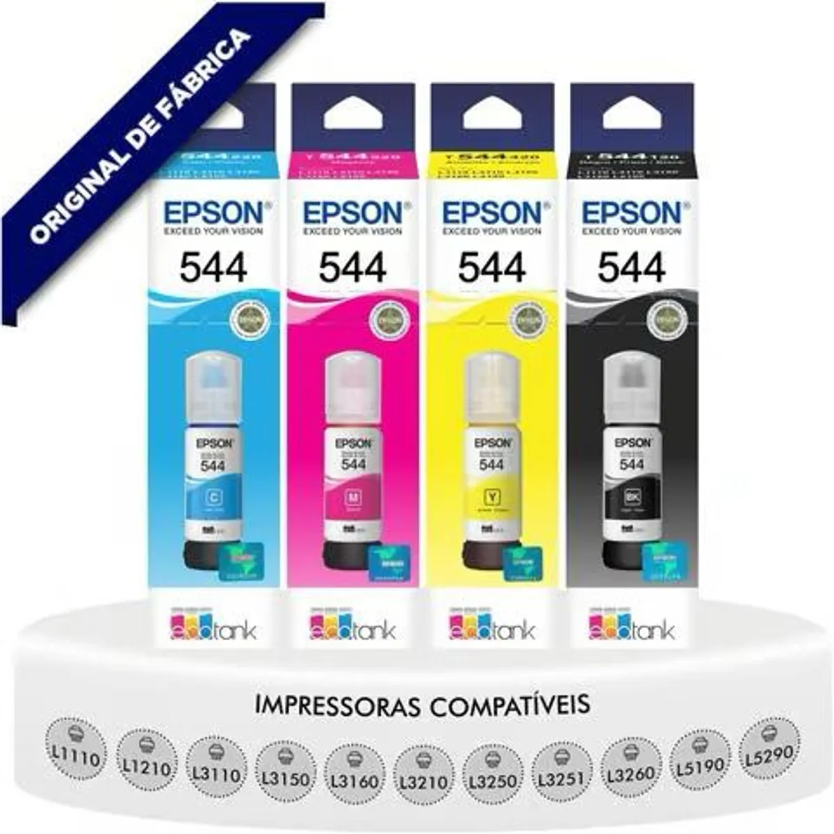 EPSON - Pack de tinta epson 544 serie l1110, l3110, l3150, l5190 (ORIGINALES)