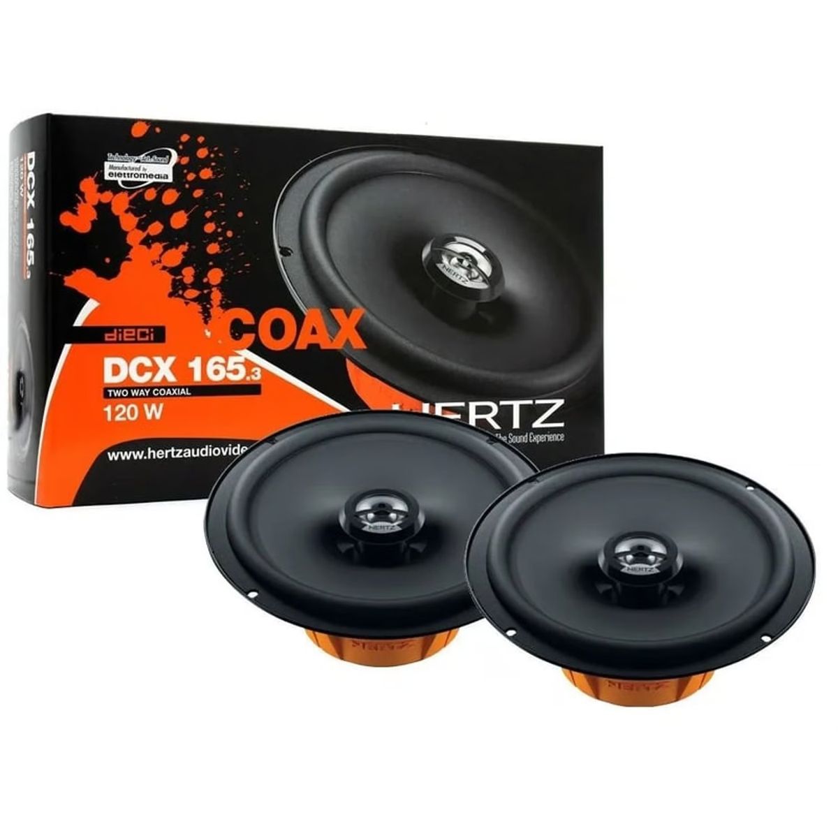 GENERICO - Parlante Coaxial Hertz 65 120w Alta Fidelidad DCX165.