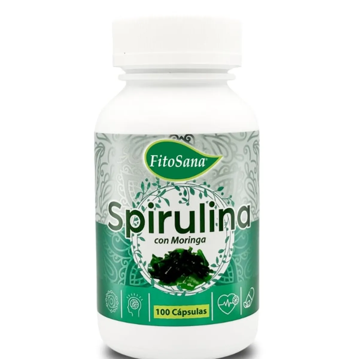 FITOSANA - SPIRULINA CON MORINGA FITOSANA - FRASCO 100U