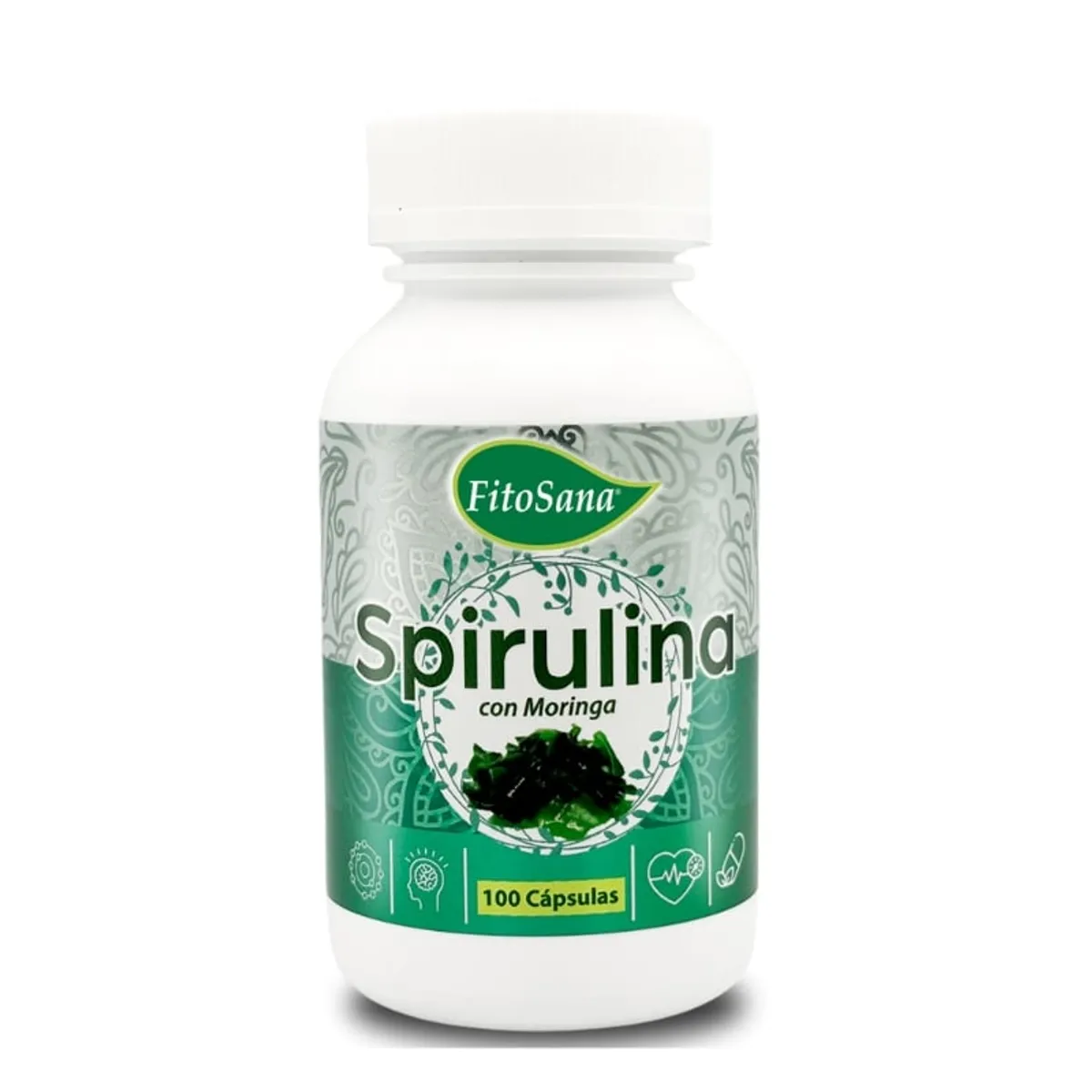 FITOSANA - SPIRULINA CON MORINGA FITOSANA - FRASCO 100U