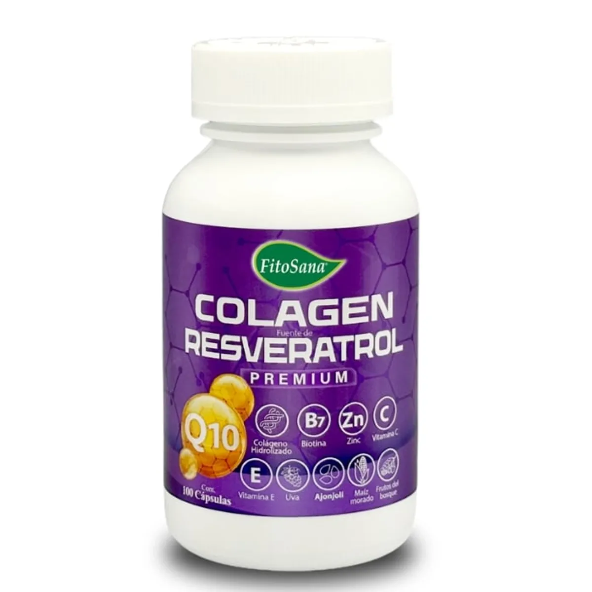 FITOSANA - COLAGEN FUENTE DE RESVERATROL Q10 FITOSANA - COLAGENO HIDROLIZADO FRASCO 100U