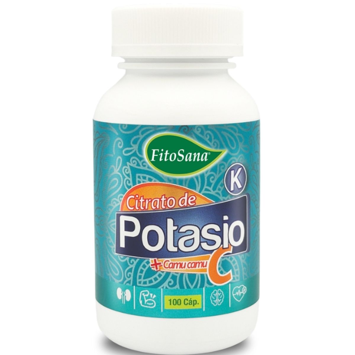 FITOSANA - CITRATO DE POTASIO + CAMU CAMU FITOSANA - FRASCO 100U