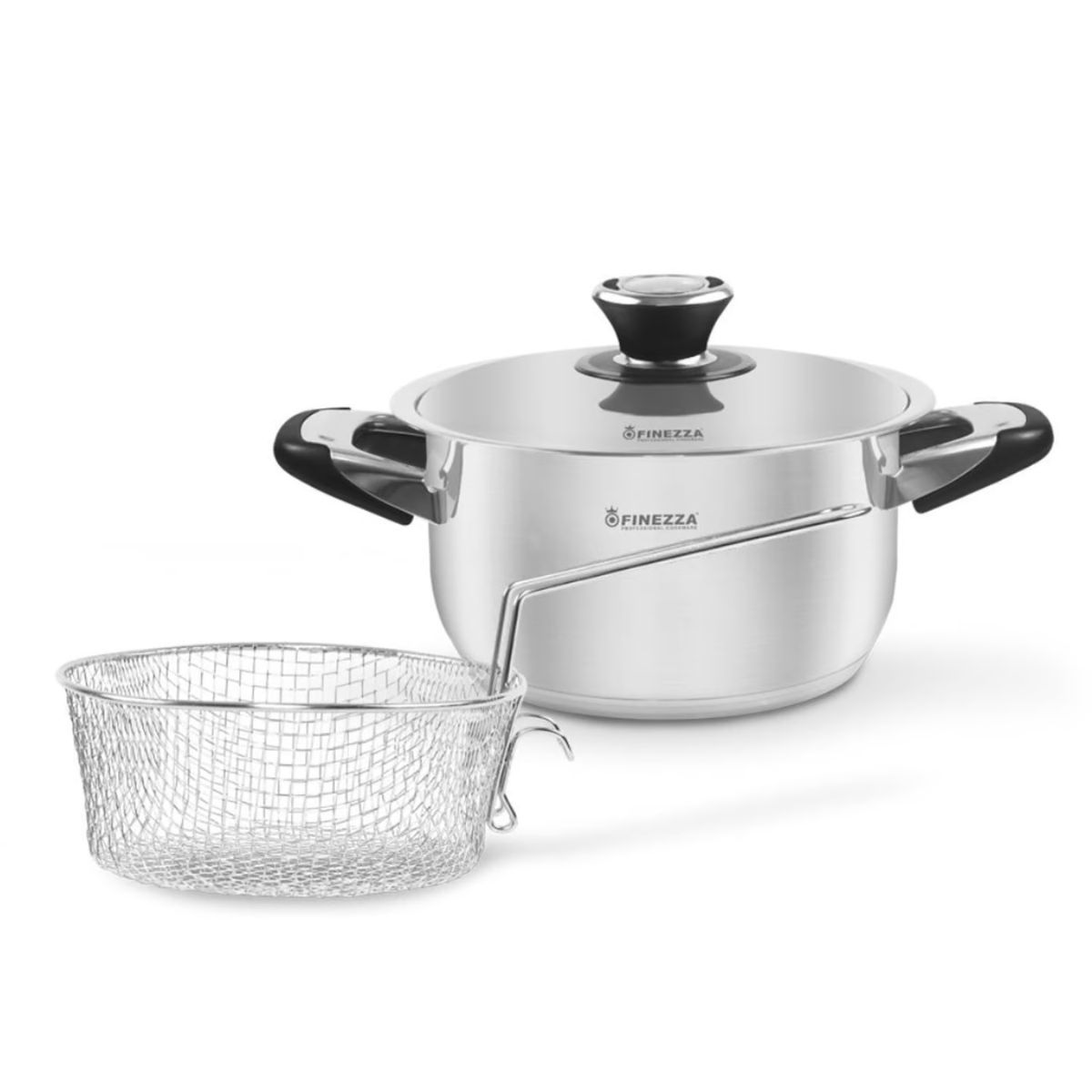FINEZZA - JUEGO DE OLLAS EN ACERO INOXIDABLE 11 PZAS FINEZZA