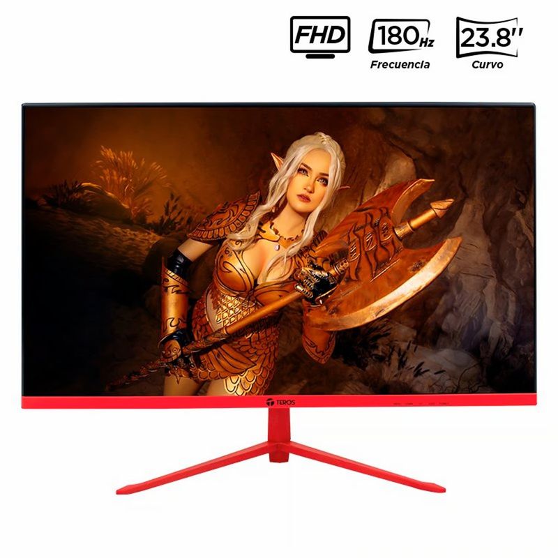 TEROS - Monitor Curvo TEROS TE-2473G 238 FHD VA 180Hz 1ms HDMI DisplayPort FreeSync Premium
