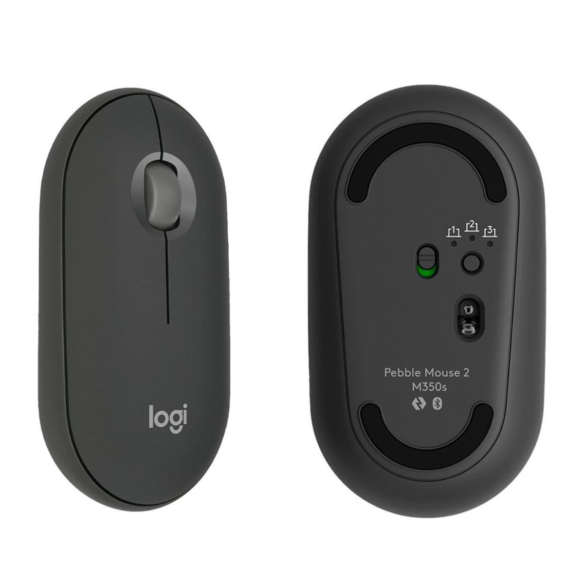 LOGITECH - Mouse Bluetooth Logitech Pebble 2 M350S - Grafito