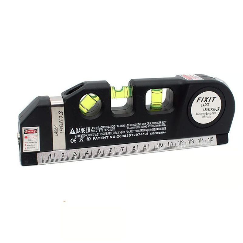 GENERICO - Cinta Métrica con Nivel Láser 2.50 Cm