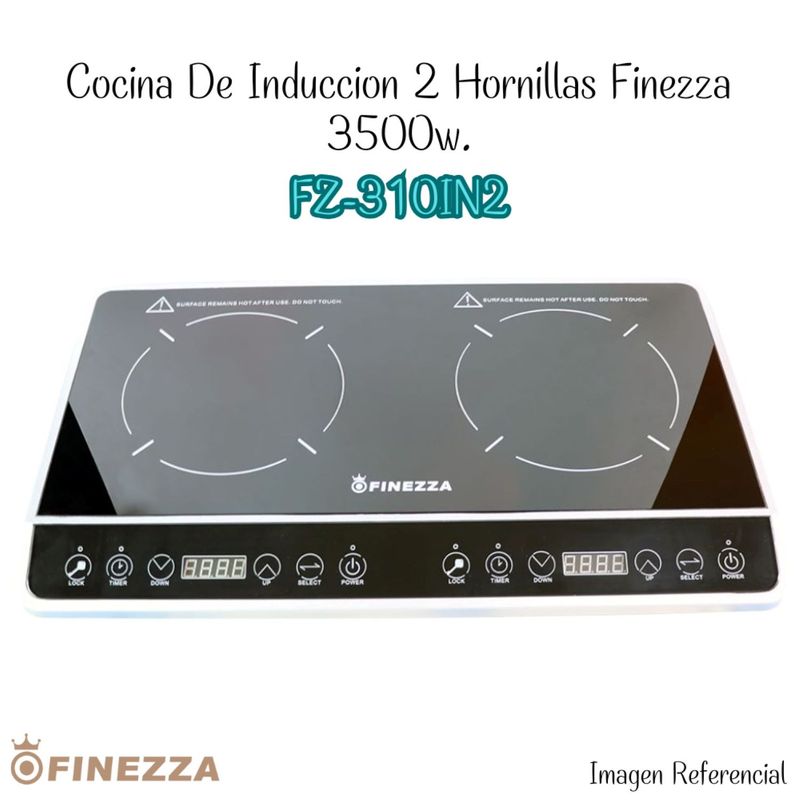 FINEZZA - COCINA DE INDUCCION FINEZZA DE 2 HORNILLAS FZ-310IN2