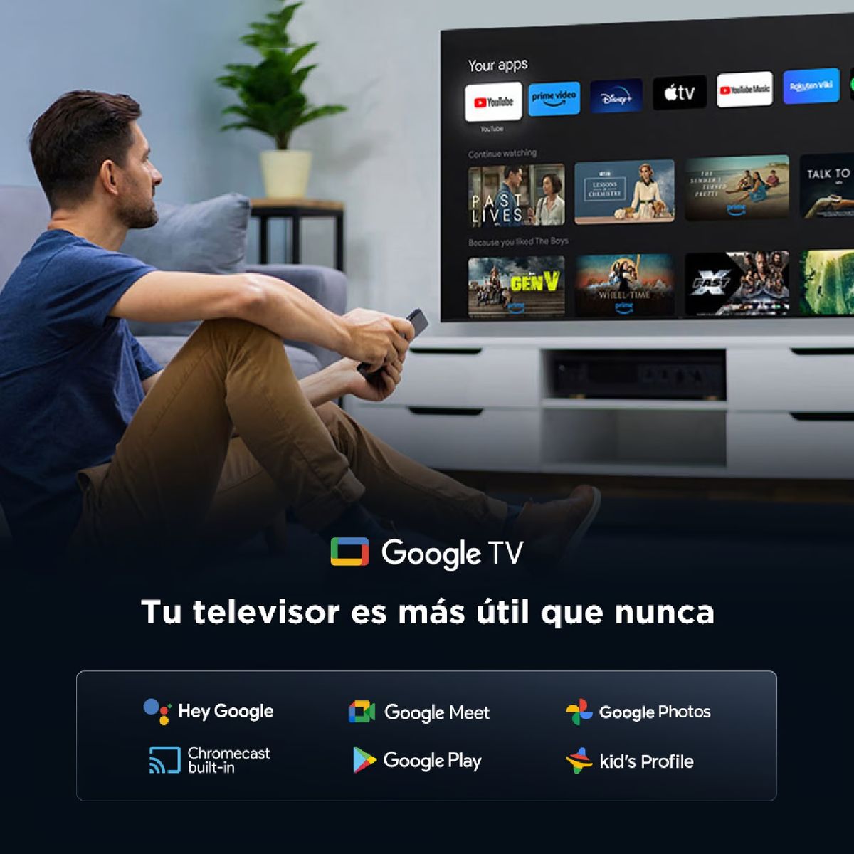 TCL - Televisor TCL 55 QLED 4K Ultra HD 55T6C