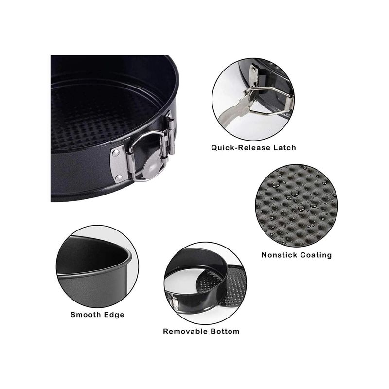 GENERICO - JUEGO DE 3 MOLDES DE KEKE CIRCULAR