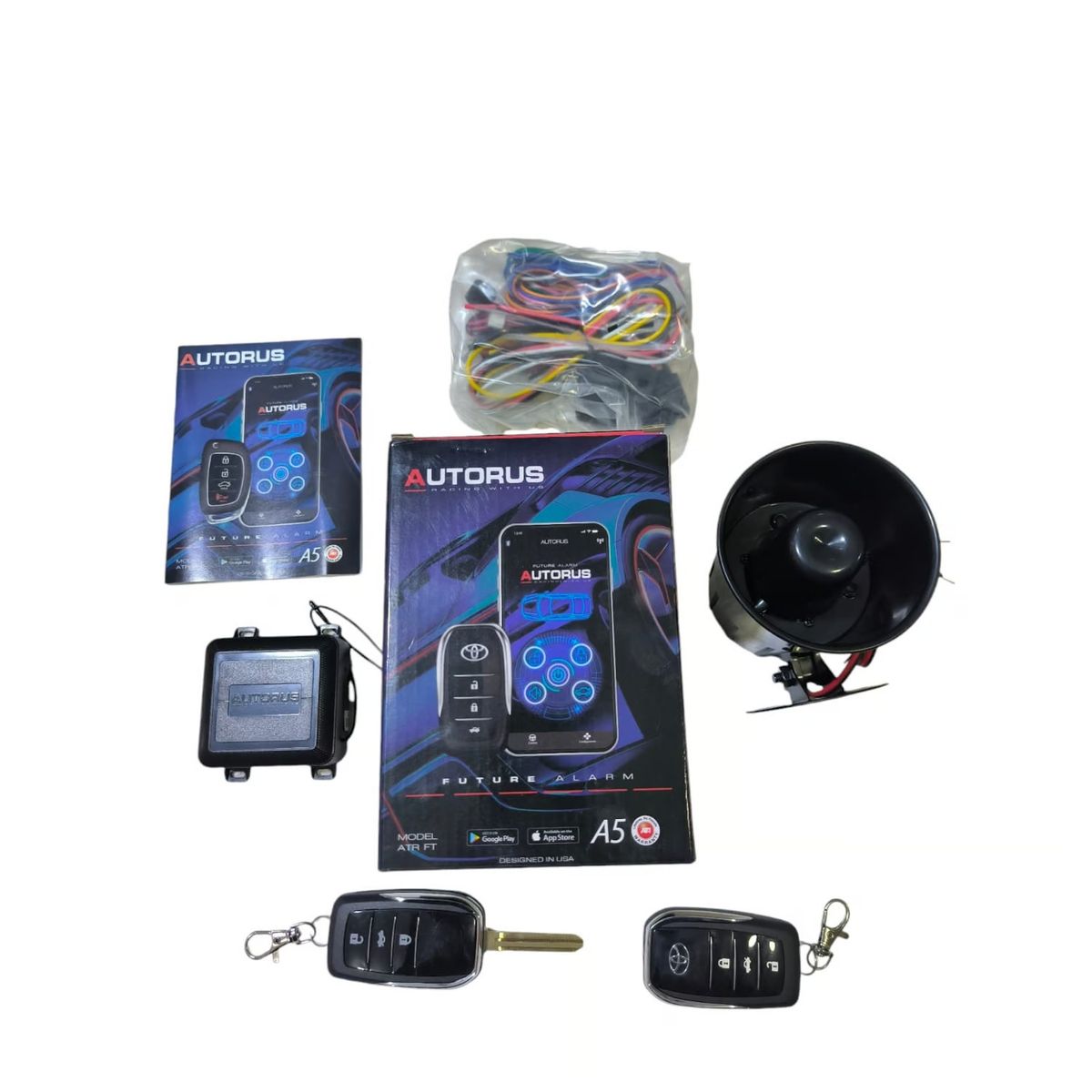GENERICO - Alarma Con Llave Flip Toyota Con Aplicativo Bluetooth
