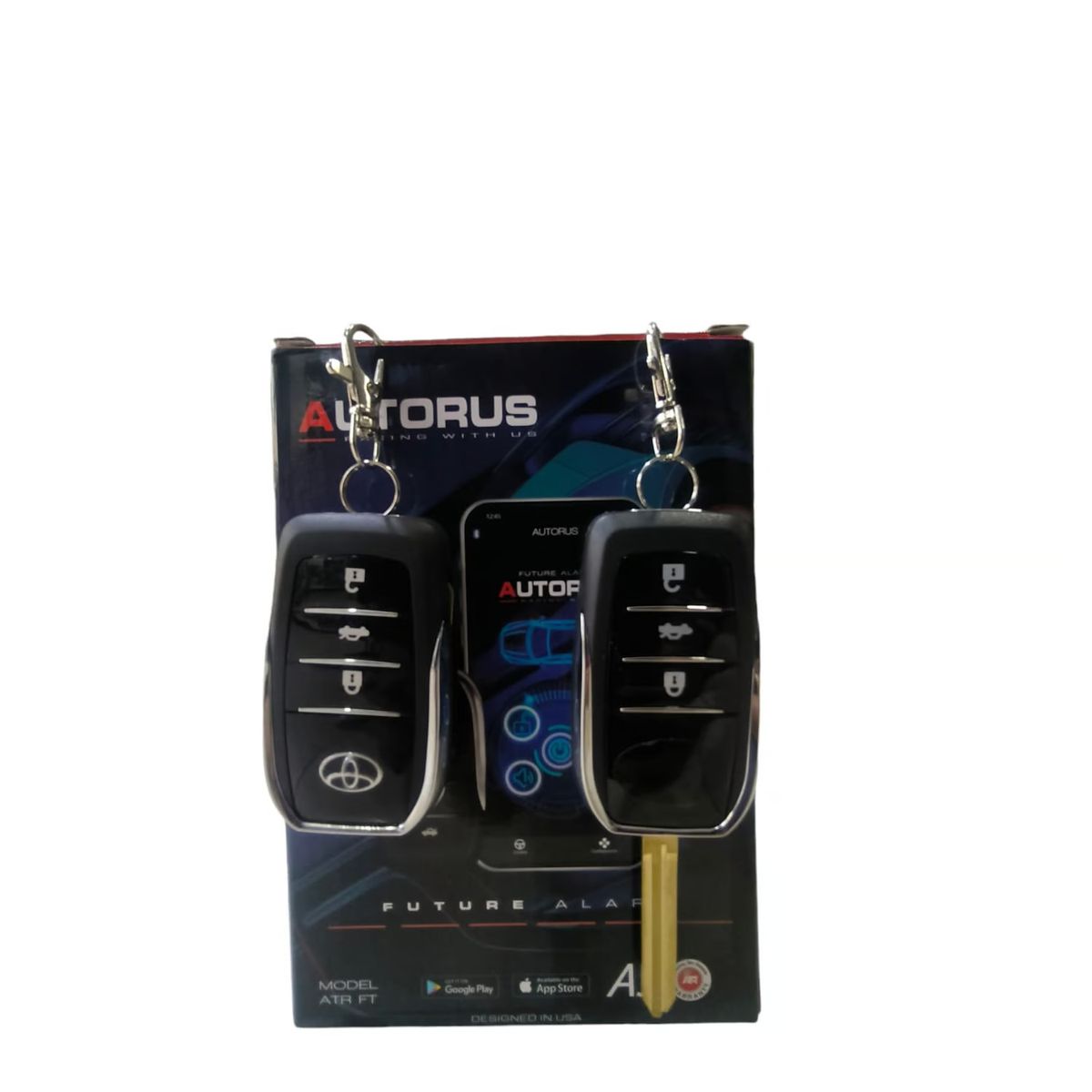 GENERICO - Alarma Con Llave Flip Toyota Con Aplicativo Bluetooth