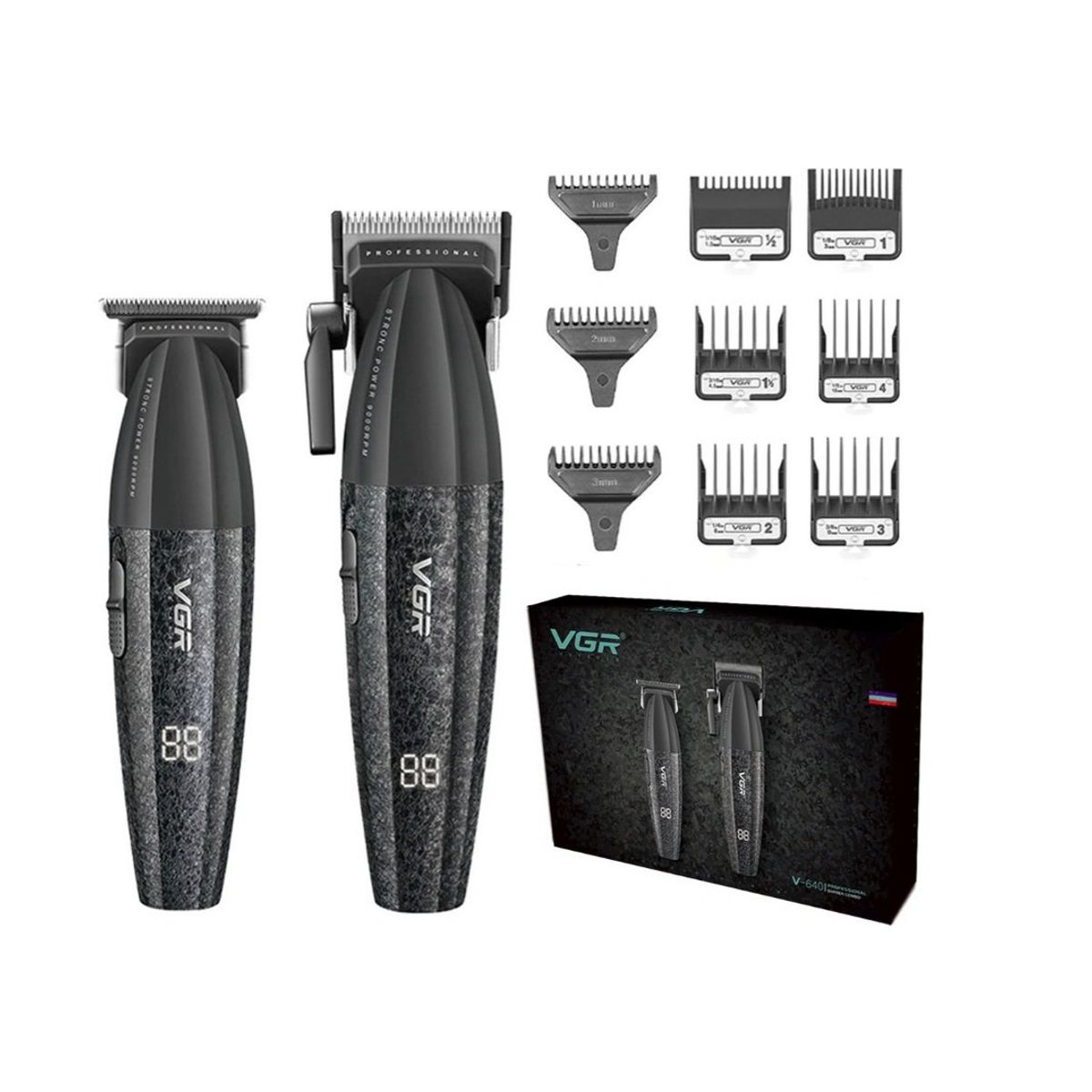 PREMIUM - Maquina Barbería Pro Clipper Trimmer VGR V-640 S2 9000 Rpm