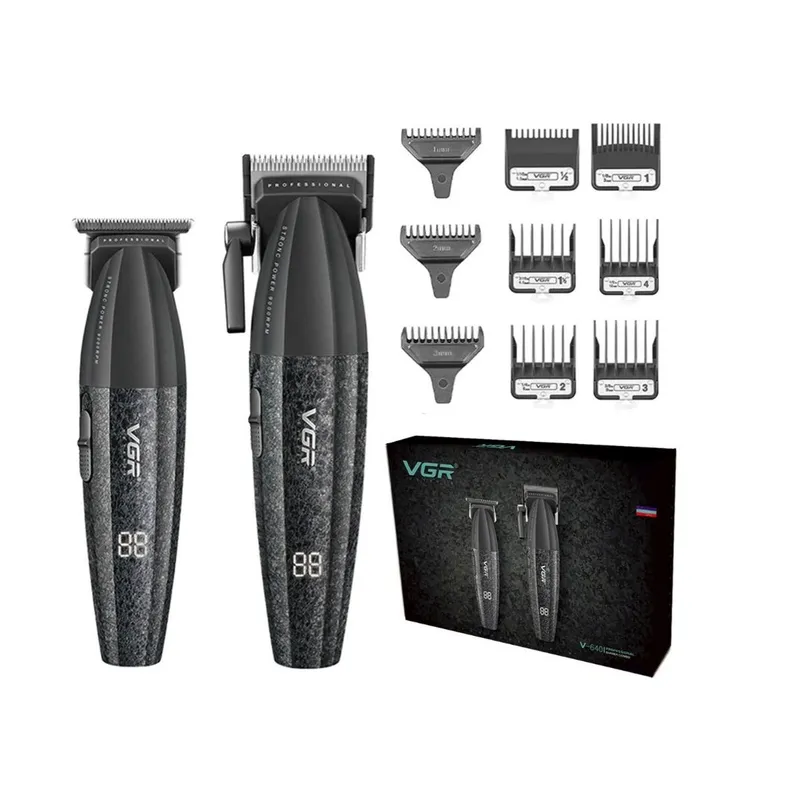PREMIUM - Maquina Barbería Pro Clipper Trimmer VGR V-640 S2 9000 Rpm