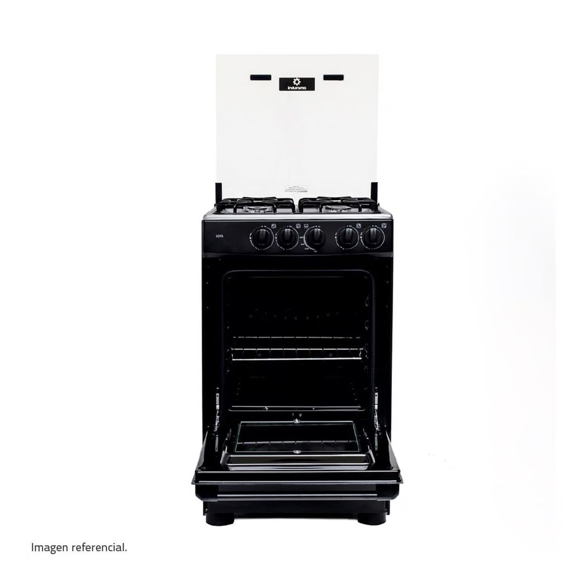 INDURAMA - Cocina a Gas Indurama 4 Hornillas Goya - Negro