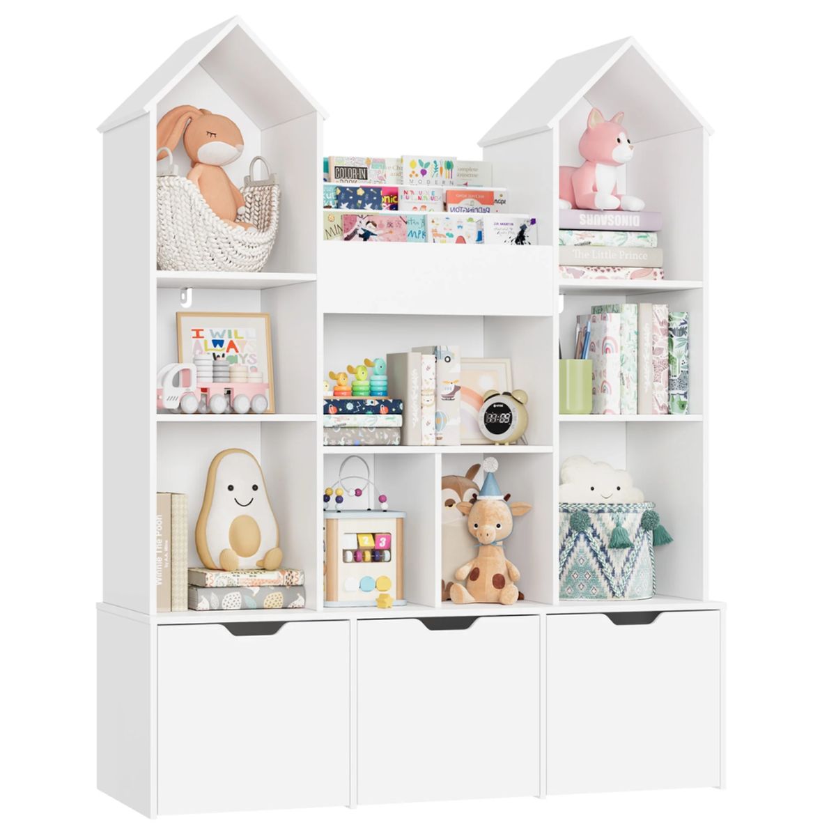 GENERICO - Estante Juguetero Librero Infantil Cataleya Blanco Petrox Home