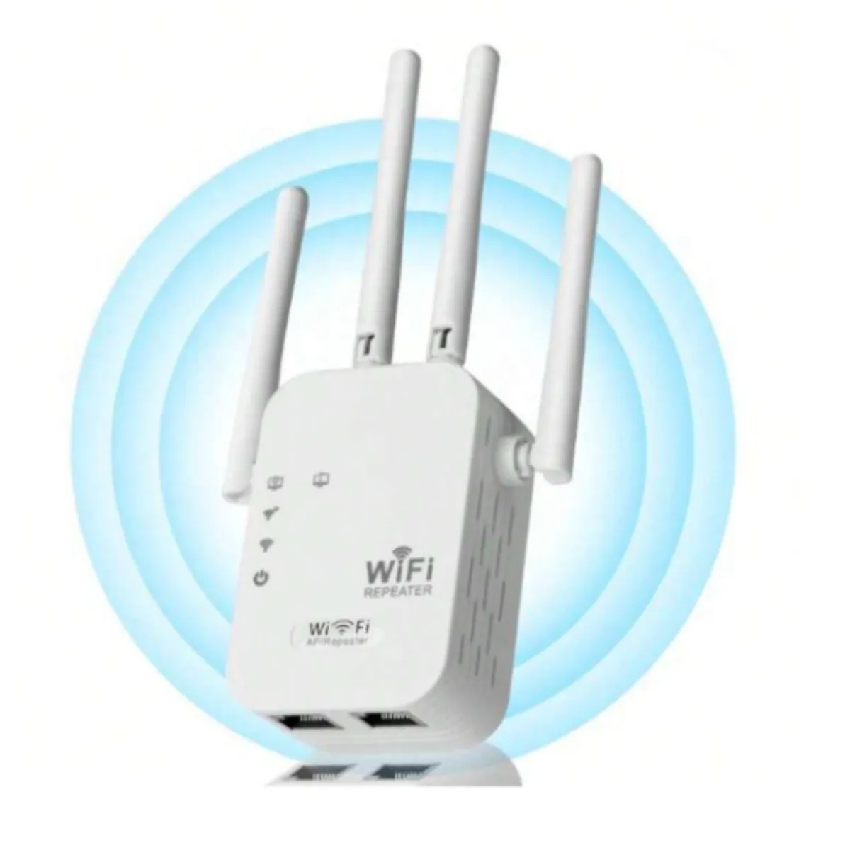 GENERICO - Repetidor Wifi Inalámbrico Alambrico 4 Antenas 2.4Ghz 300Mbps