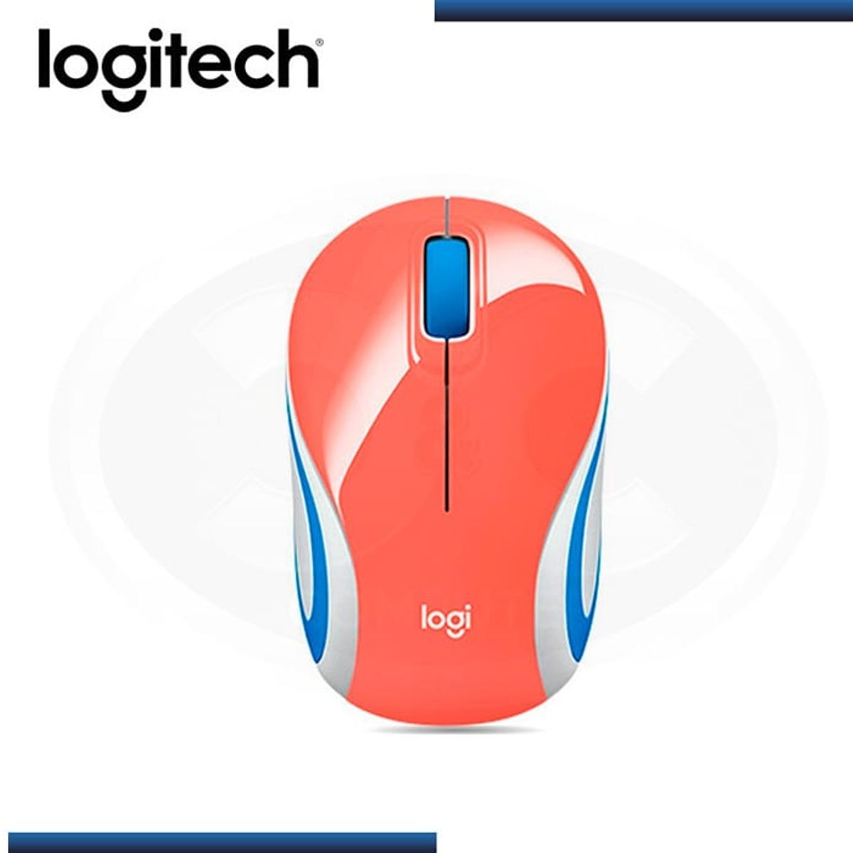 LOGITECH - Mouse Logitech M187 Mini Wireless Refresh Coral