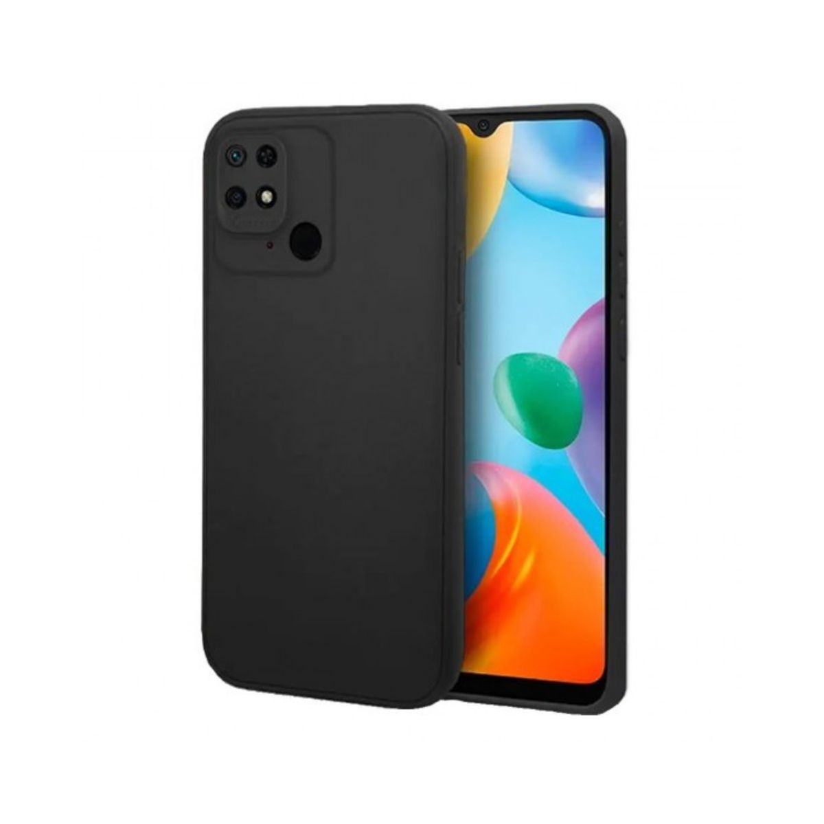 SPACE - CASE SILICONA PARA XIAOMI REDMI 10C - NEGRO