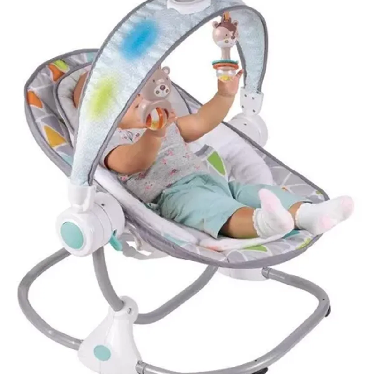 IDEAL - MECEDORA PARA BEBÉS MUSICAL Y VIBRADOR CON LUCES LED