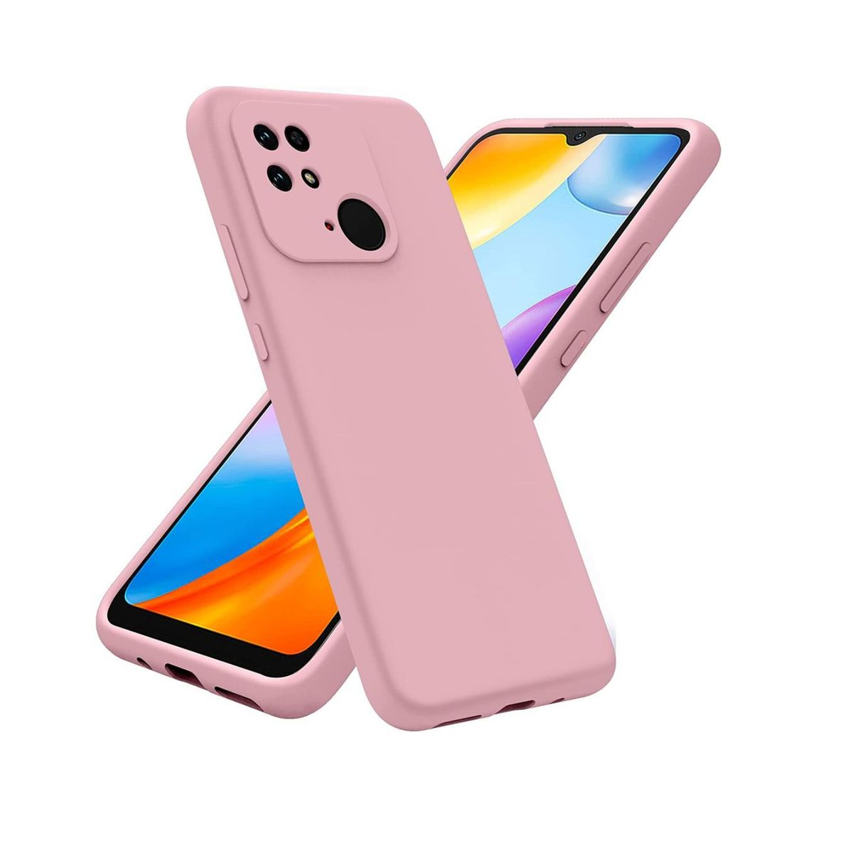 SPACE - CASE SILICONA PARA XIAOMI REDMI 10C - ROSADO