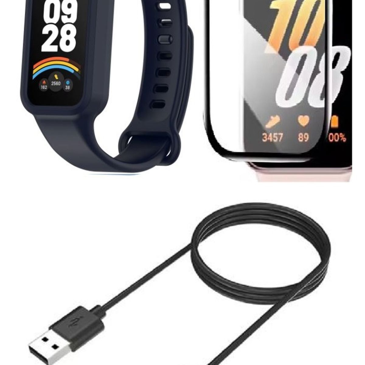 GENERICO - Correa Silicona compatible Mi Smart Xiaomi Band 3, 9 Active