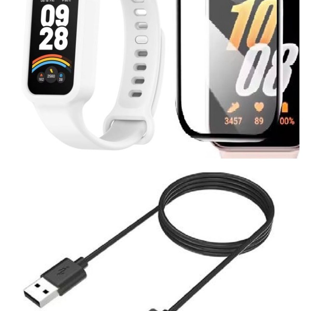 GENERICO - Correa Silicona compatible Mi Smart Xiaomi Band 3, 9 Active