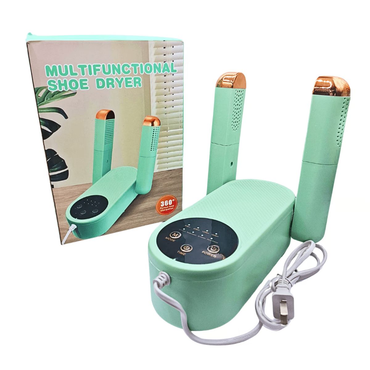 GENERICO - Secador de Calzado Eléctrico Portátil Verde