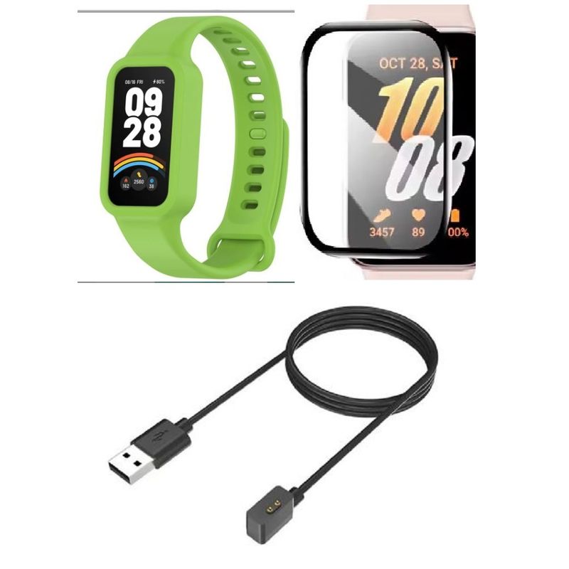 GENERICO - Correa Silicona compatible Mi Smart Xiaomi Band 3, 9 Active