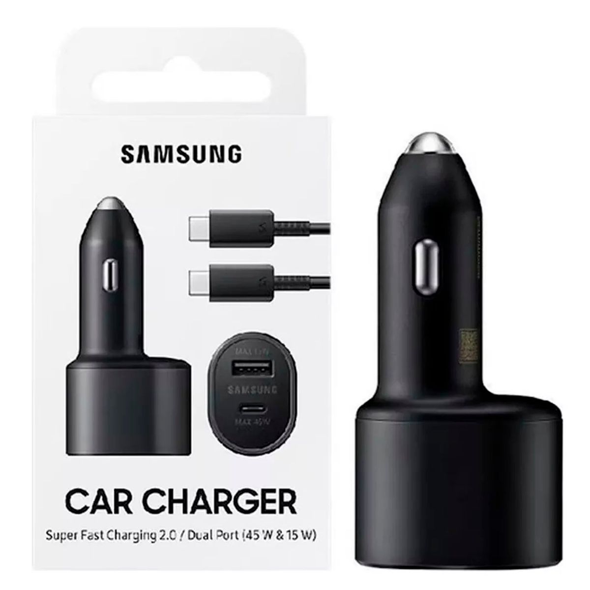 SAMSUNG - Cargador Auto 45W Samsung Súper Fast para S24 S24 Plus S24 Ultra