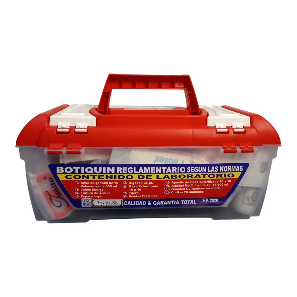 GENERICO - Botiquín de Emergencia Master 12 Primeros Auxilios