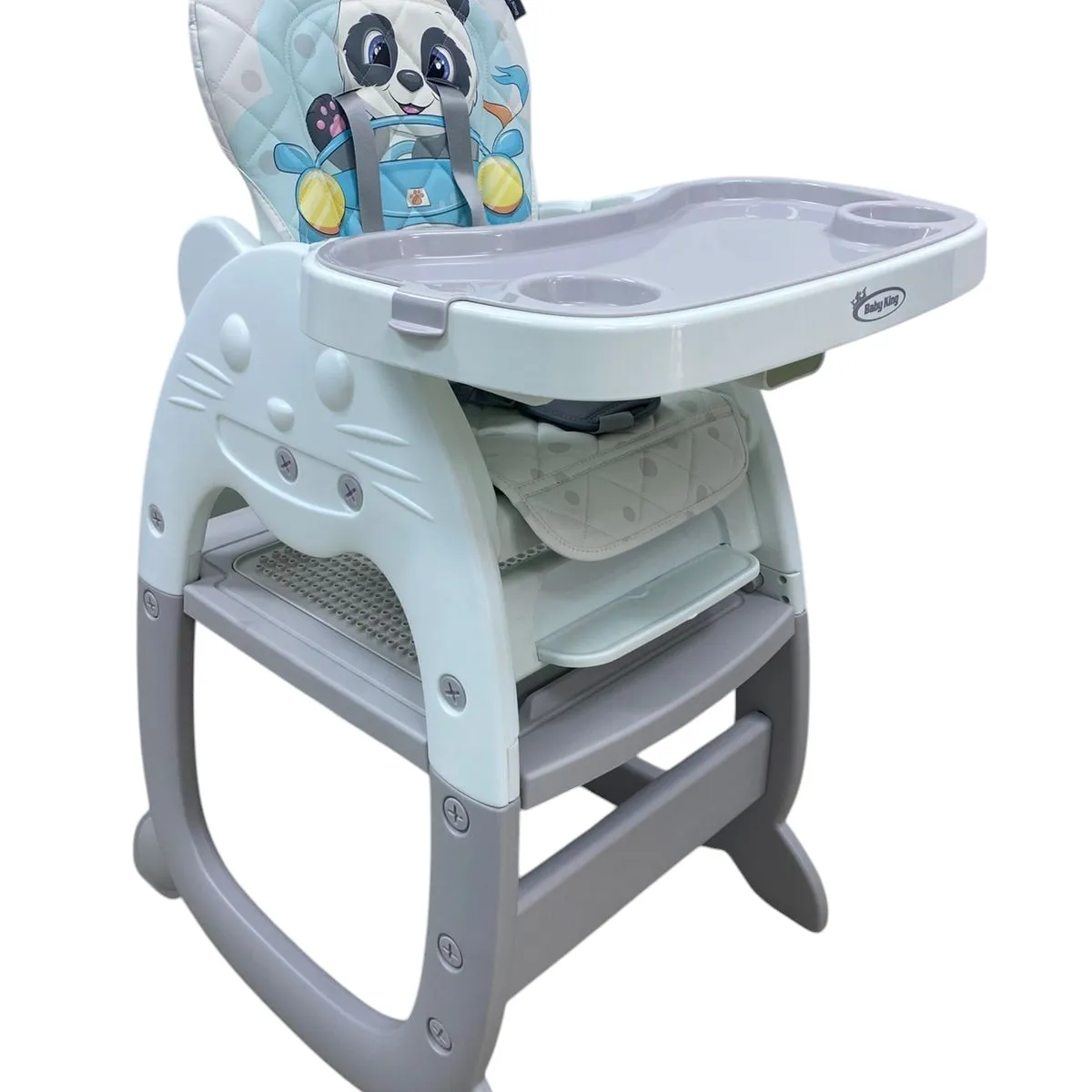 GENERICO - Silla comedor Para Bebé 4en1Escritorio Carpeta Mecedora