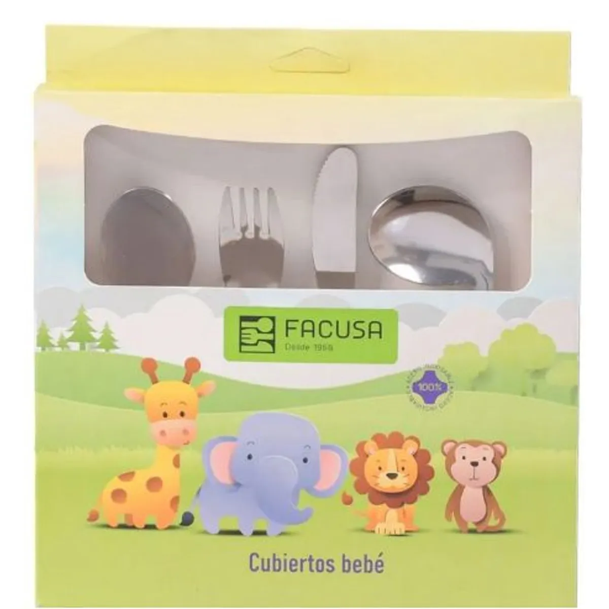 FACUSA - SET DE CUBIERTO BEBE PACKX4