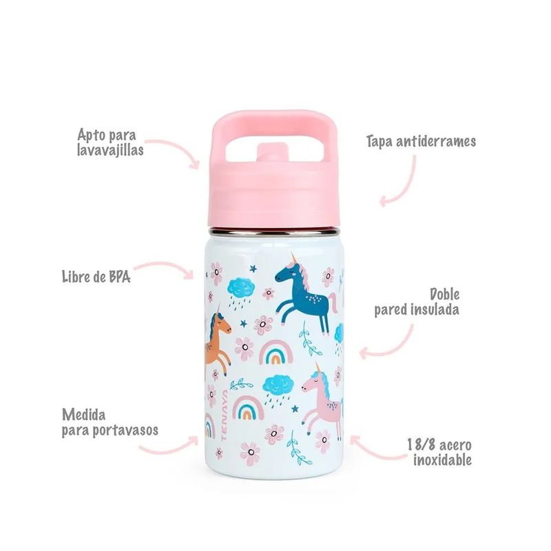 TENAYA - TOMATODO ROSADO INFANTIL DE 360 ML TENAYA