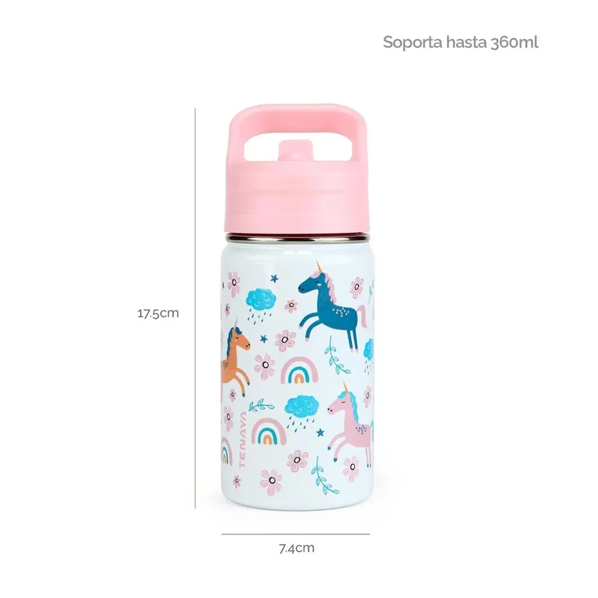 TENAYA - TOMATODO ROSADO INFANTIL DE 360 ML TENAYA