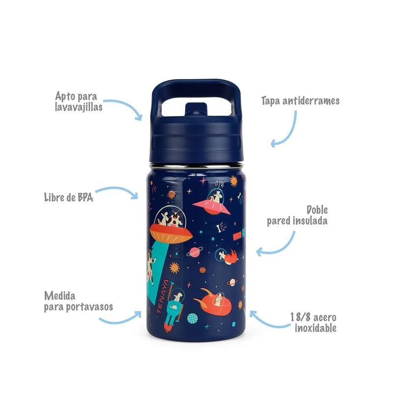 TENAYA - TOMATODO AZUL INFANTIL DE 360 ML TENAYA