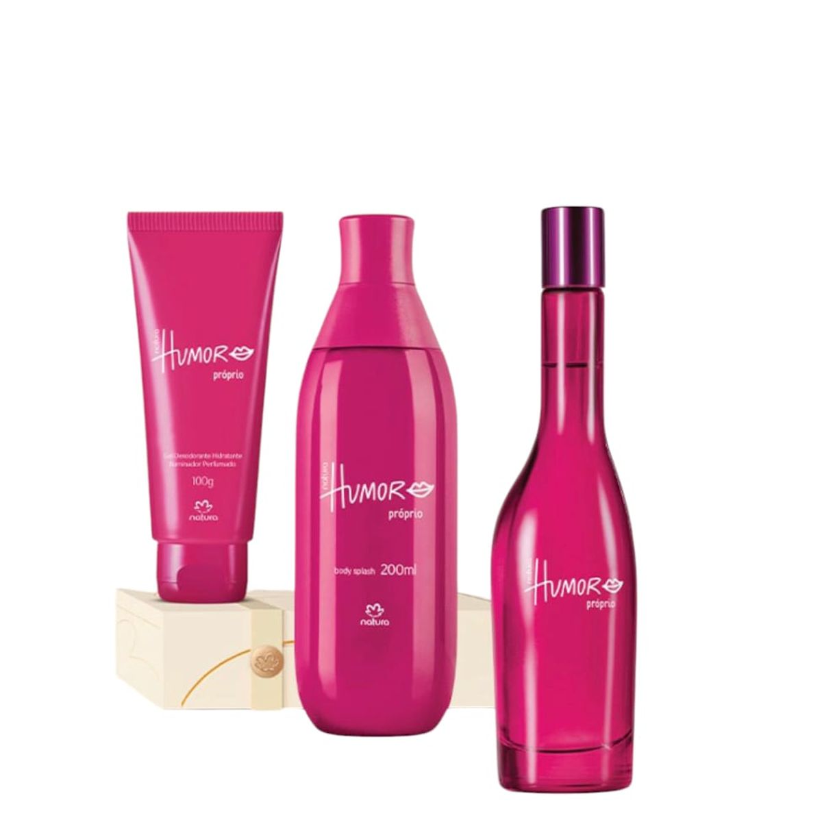 NATURA - KIT Humor Proprio  Colonia + body splash + desodorante