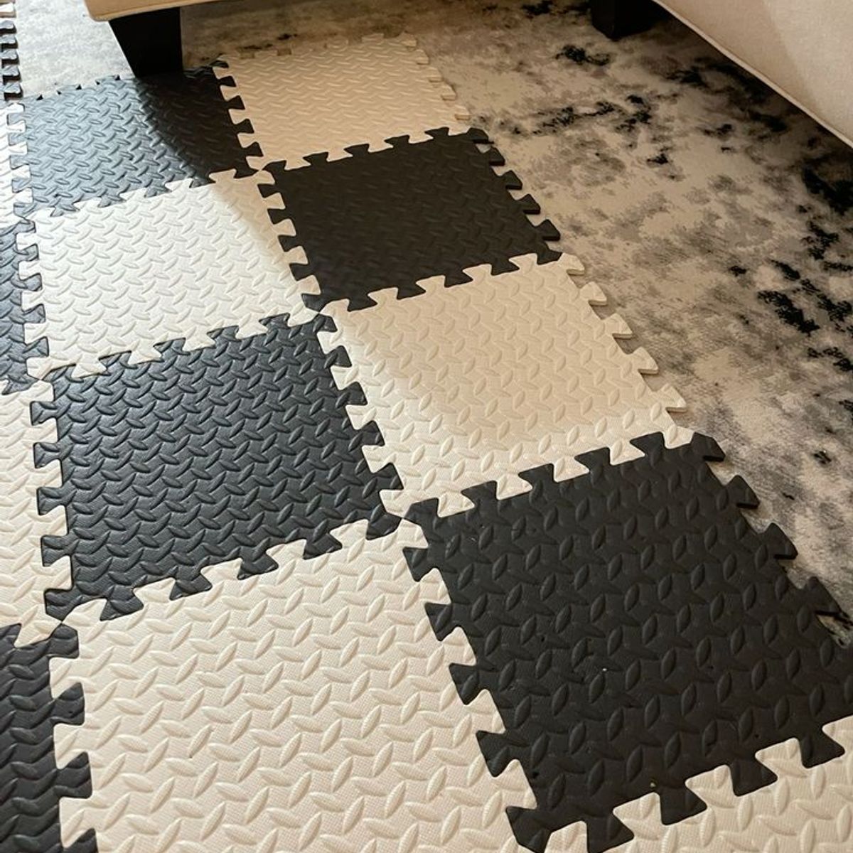 GENERICO - PISO FE GOMA EVA BLANCO 1.5 ESPESOR (10 UND)