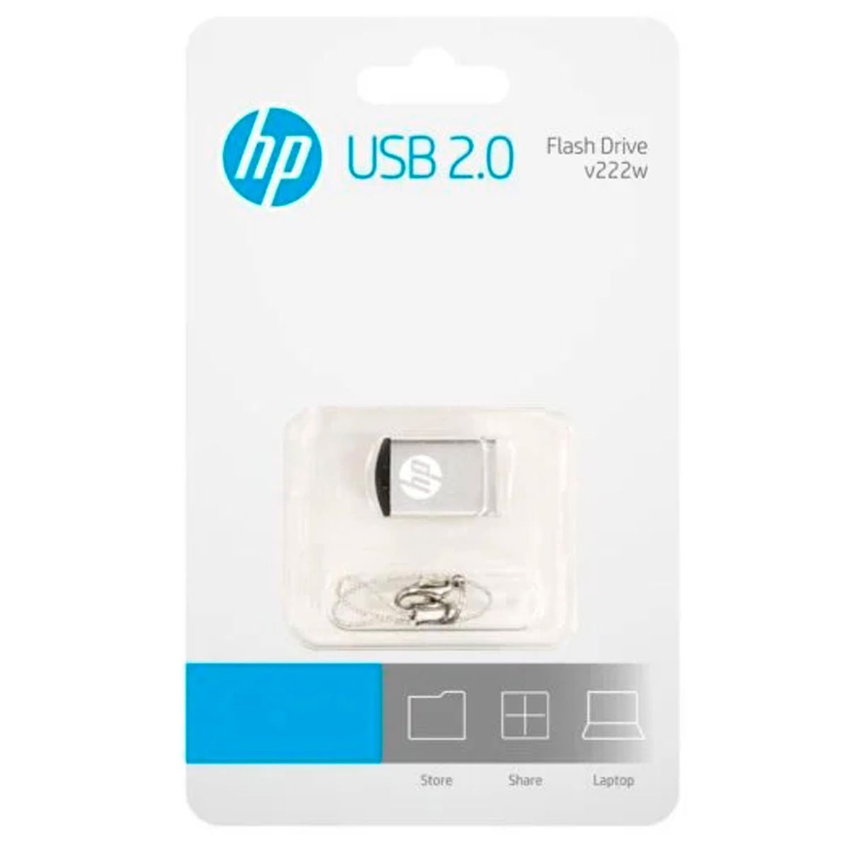 HP - Mini Memoria USB HP V222W 64GB Metal HPFD222W-64