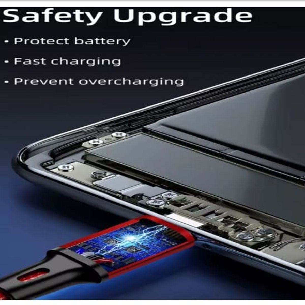 SMART - CABLE 3 EN 1 DE CARGA RAPIDA 1.2 METROS PLOMO RECUBRIMIENTO DE NYLON