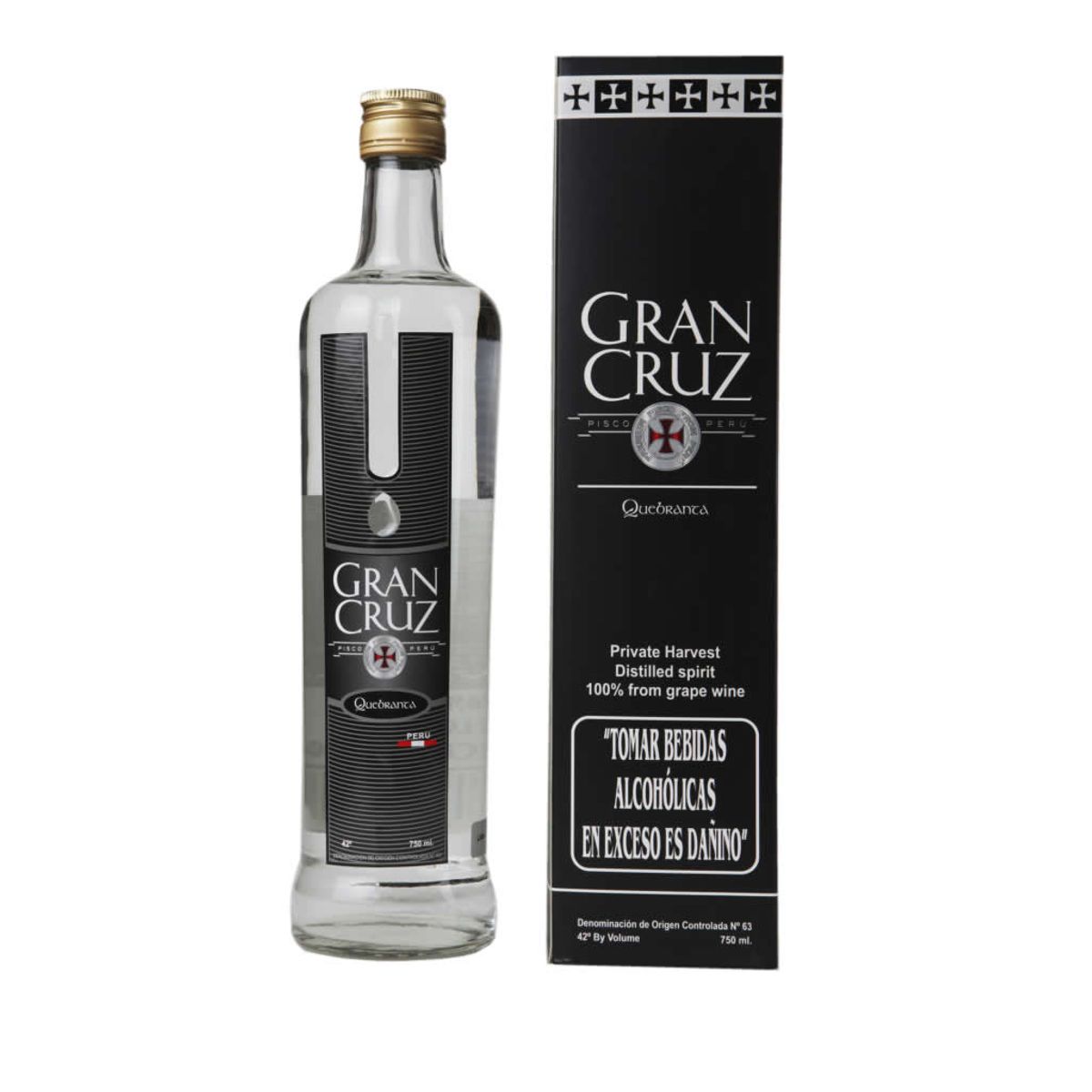 GRAN CRUZ - PISCO QUEBRANTA BOTELLA 700ML
